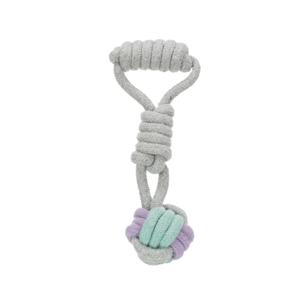 Dog ball on rope deals