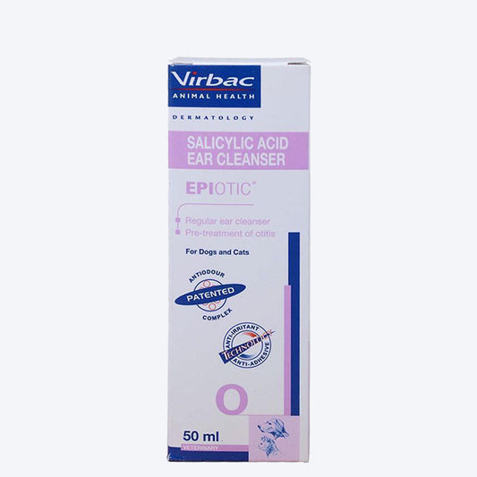 Virbac Epiotic Ear Cleanser for Dogs and Cats - 50 ml - Heads Up For Tails