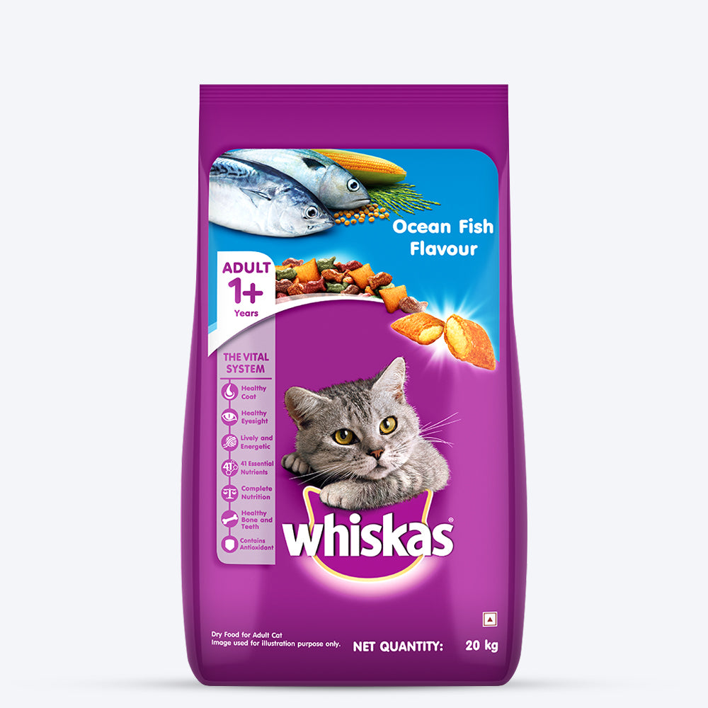 Whiskas Cat Dry Food Ocean Fish for Adult Cats Available in