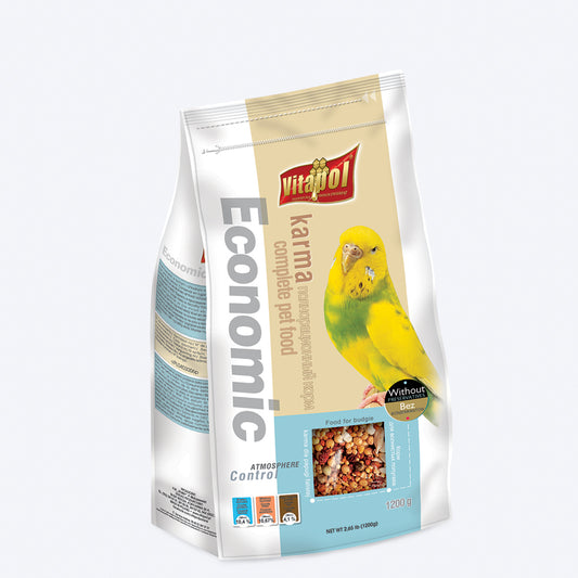 Vitapol Economic Food For Budgies - 1.2 kg - Heads Up For Tails