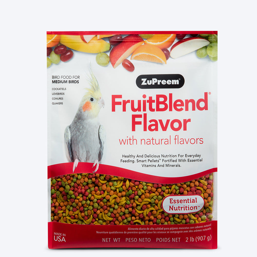 Zupreem FruitBlend Bird Food for Medium Birds - 907 g - Heads Up For Tails