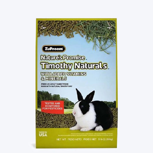 Zupreem Nature's Promise Timothy Naturals Rabbit Dry Food - 2.3 kg - Heads Up For Tails