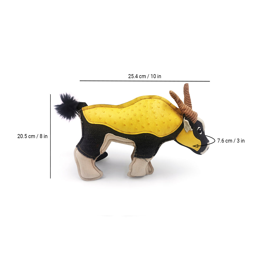 Nutrapet The Bushy Antelope Dog Toy - Heads Up For Tails