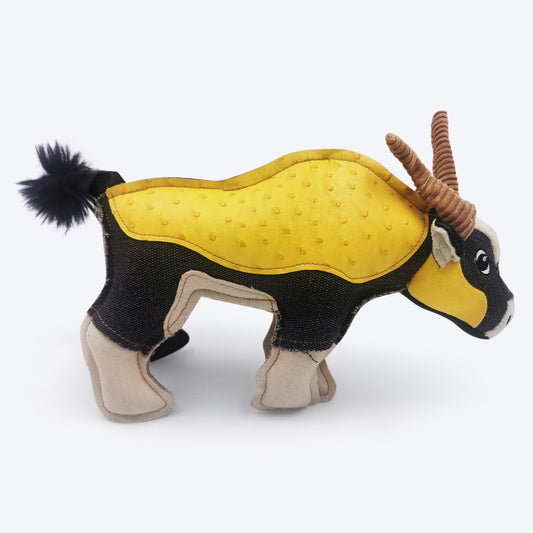 Nutrapet The Bushy Antelope Dog Toy - Heads Up For Tails