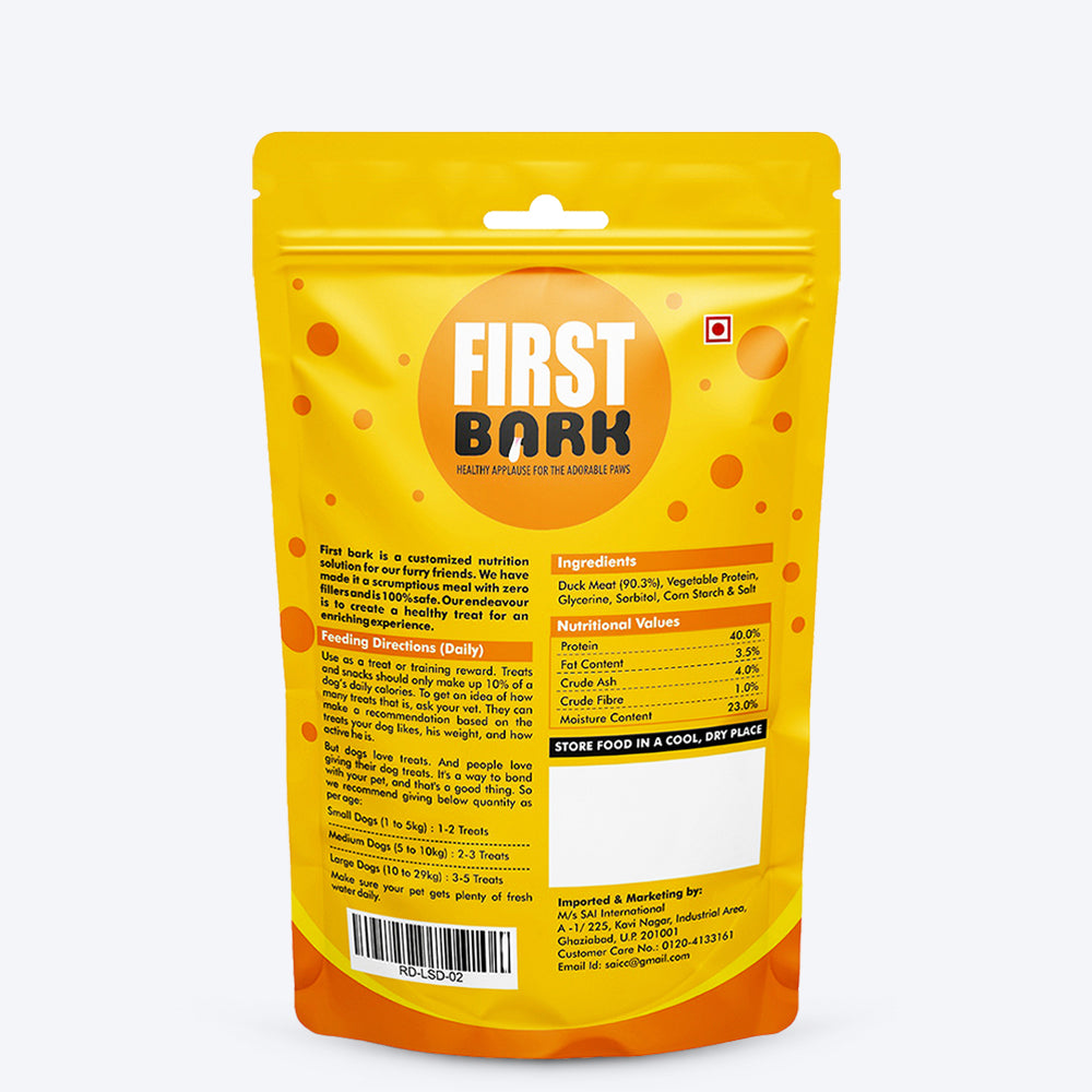 First Bark Roasted Duck Dog Treat - 70 g - Heads Up For Tails