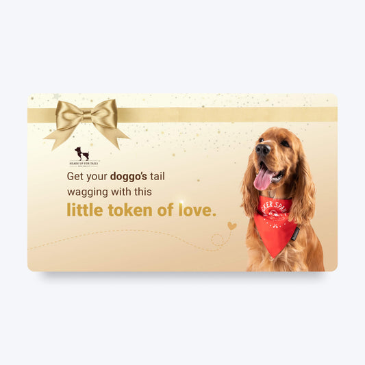 HUFT Dog Gift Card For Pet Parents - Heads Up For Tails