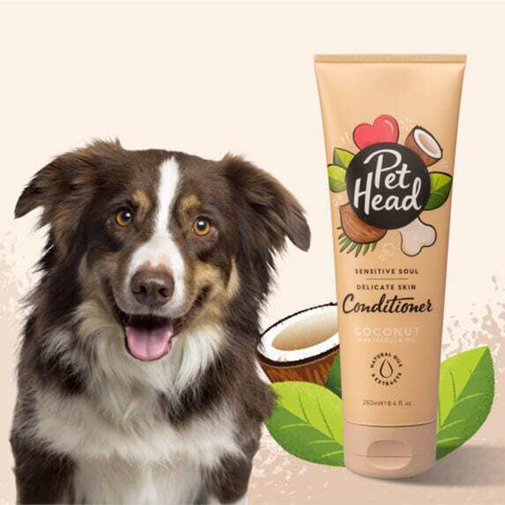 Pet Head Coconut Sensitive Soul Conditioner For Dogs and Cats - 250ml - Heads Up For Tails