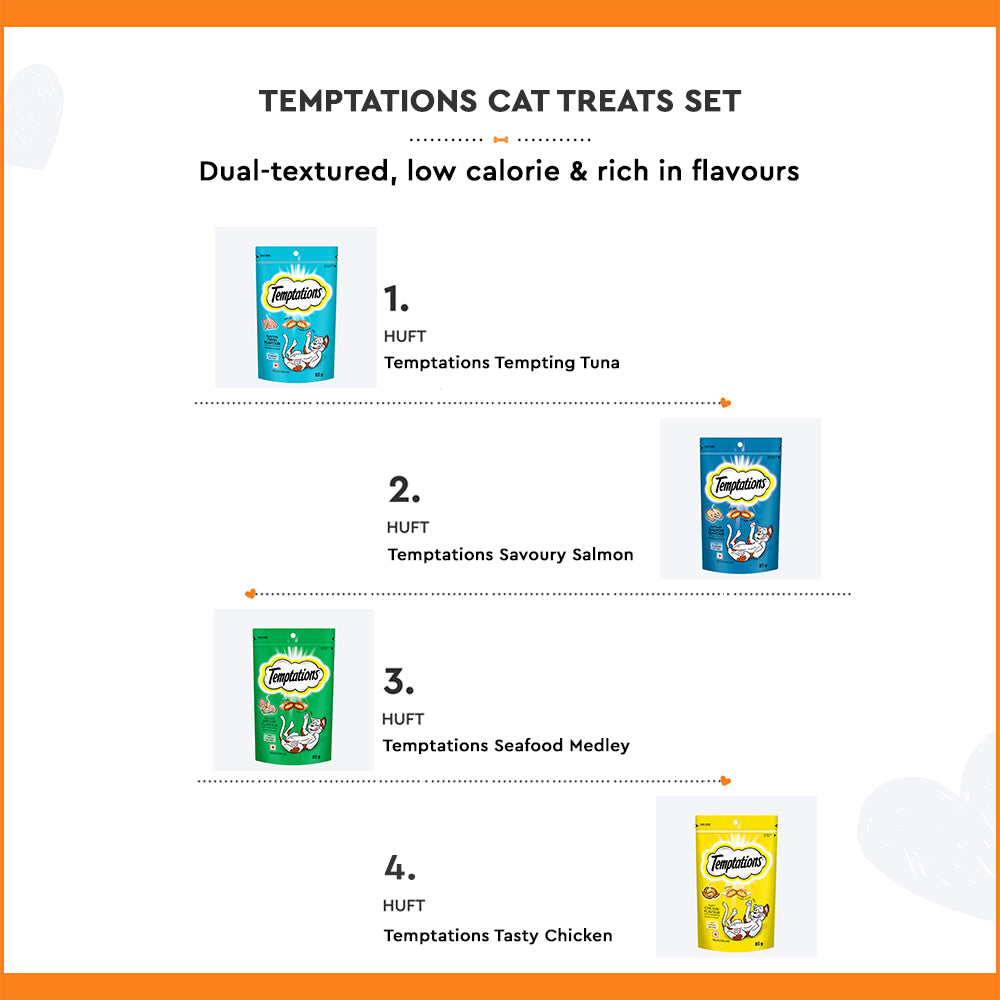 Temptations Cat Treats (Pack of 4) - Heads Up For Tails